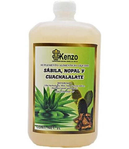 BEBIDA DE SABILA NOPAL Y CUACHALALATE 1 L KENZO