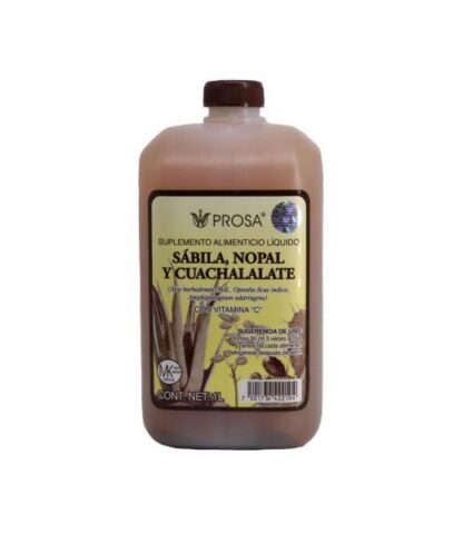 BEBIDA DE SABILA NOPAL Y CUACHALALATE 1 LT. PROSA