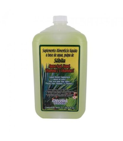 BEBIDA SABILA AGAVE AZUL NOPAL VITAMINA C Y E 2LTS GN+VIDA