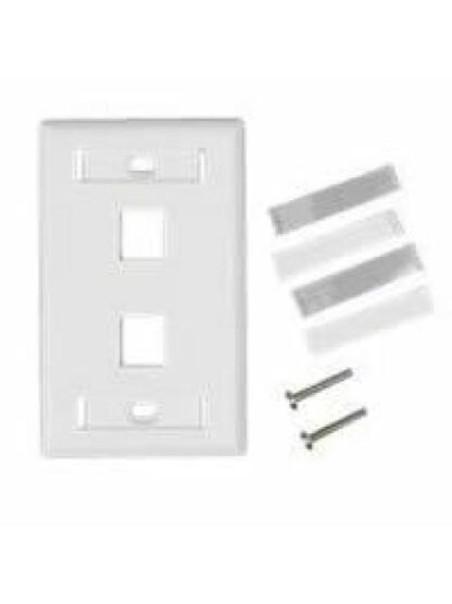 BELDEN PLACA DE PARED UNIVERSAL AX102655 2 PUERTOS BLANCO