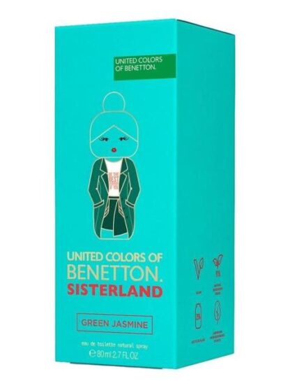 BENETTON SISTERLAND GREEN JASMINE EDT 80ML PERFUME MUJER - Image 3