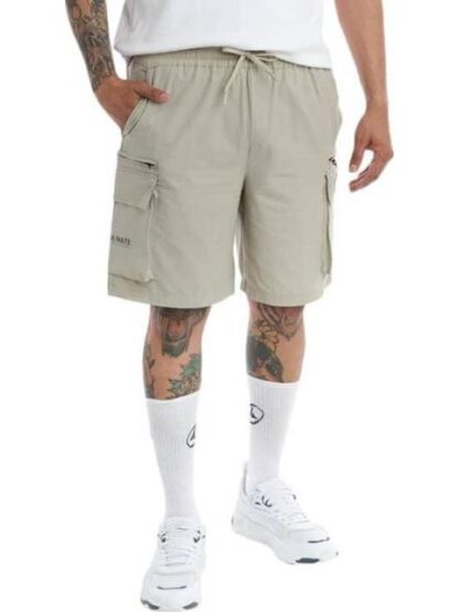 BERMUDA SHORT ROPA CASUAL BEIGE ARRIBA DE LA MONTANA
