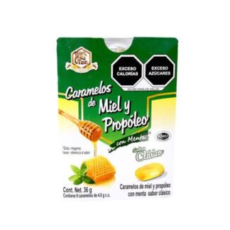 BLISTER CARAMELO DE MIEL Y PROPOLEO SABOR CLASICO C 9 PZAS LA TIA TRINI