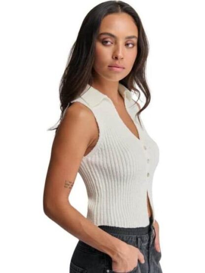 BLUSA ACANALADA MARFIL HOLLY LAND - Image 3