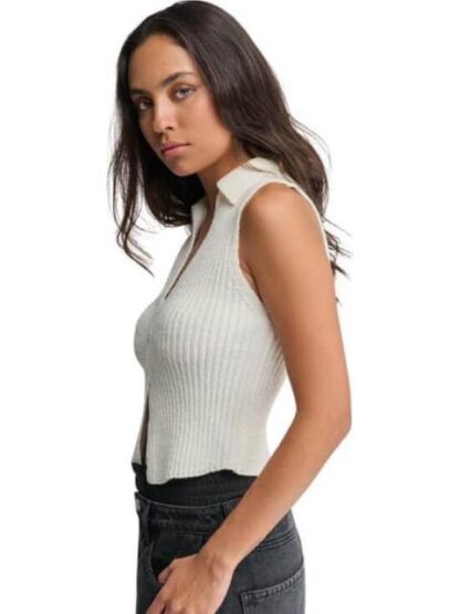 BLUSA ACANALADA MARFIL HOLLY LAND - Image 4