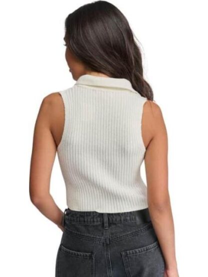 BLUSA ACANALADA MARFIL HOLLY LAND - Image 5
