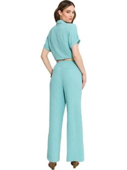 BLUSA ANUDADA AZUL TURQUESA HOLLY LAND - Image 3