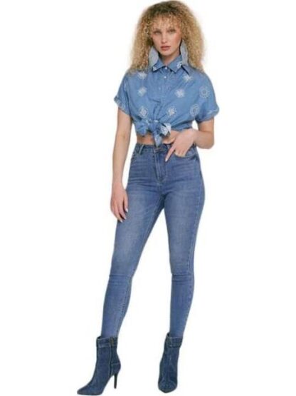 BLUSA BLUSA BORDADA AZUL HOLLY LAND - Image 4