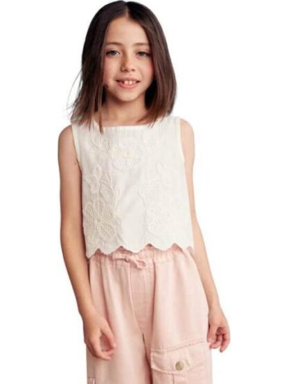 BLUSA BORDADA BLANCO HOLLY LAND KIDS