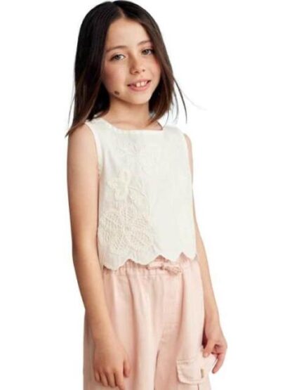 BLUSA BORDADA BLANCO HOLLY LAND KIDS - Image 2