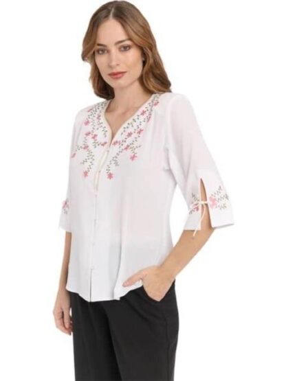 BLUSA BORDADA BLANCO PALOMA CARMIN - Image 2