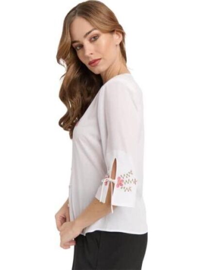BLUSA BORDADA BLANCO PALOMA CARMIN - Image 5