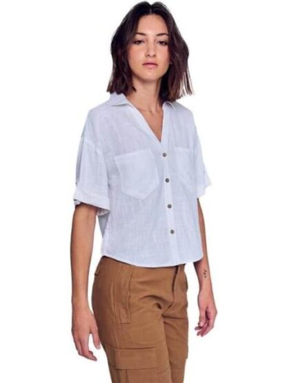 BLUSA CAMISERA BLANCO HOLLY LAND - Image 4