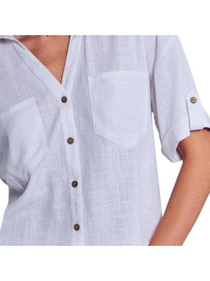 BLUSA CAMISERA BLANCO HOLLY LAND - Image 5