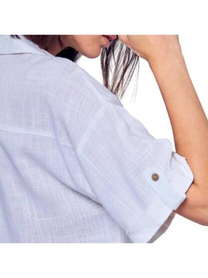 BLUSA CAMISERA BLANCO HOLLY LAND - Image 6