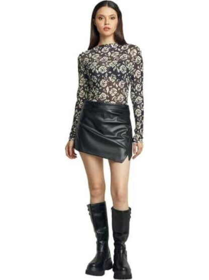 BLUSA CON TRANSPARENCIA NEGRO HOLLY LAND