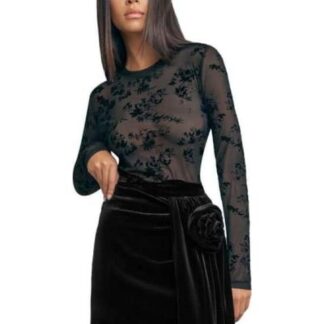 BLUSA CON TRANSPARENCIA NEGRO HOLLY LAND