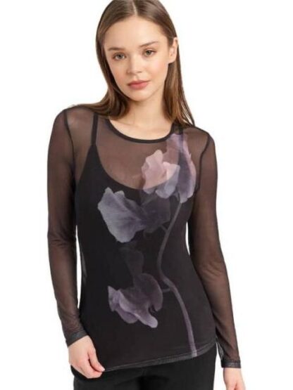 BLUSA CON TRANSPARENCIA NEGRO HOLLY LAND - Image 2