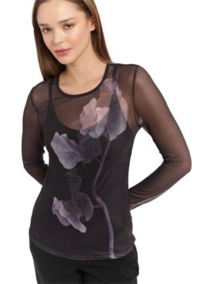 BLUSA CON TRANSPARENCIA NEGRO HOLLY LAND - Image 3