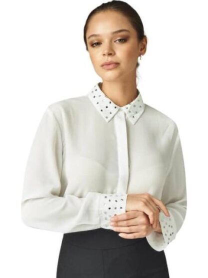 BLUSA CORBATIN BLANCO HOLLY LAND - Image 4