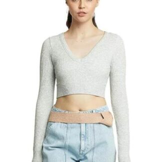 BLUSA CROP GRIS HOLLY LAND