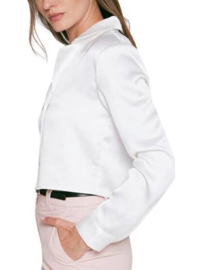 BLUSA CROP SATINADA MARFIL HOLLY LAND - Image 5