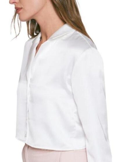 BLUSA CROP SATINADA MARFIL HOLLY LAND - Image 6