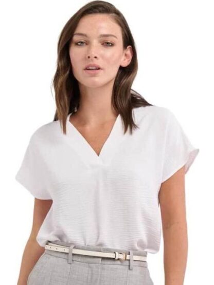 BLUSA CUELLO V BLANCO HOLLY LAND - Image 4