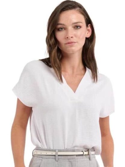BLUSA CUELLO V BLANCO HOLLY LAND - Image 5