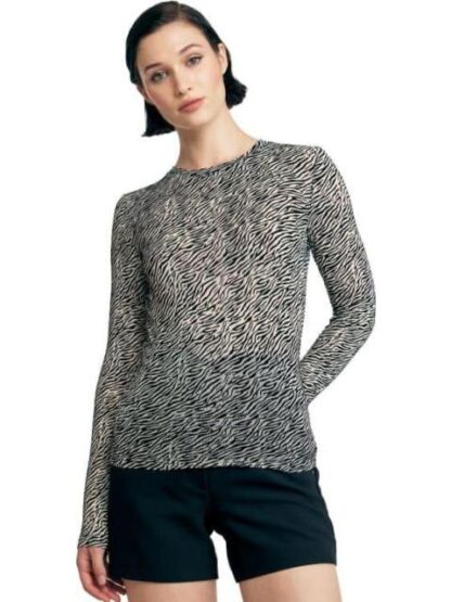 BLUSA ESTAMPADO DE CEBRA BICOLOR HOLLY LAND - Image 4