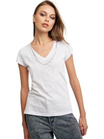 BLUSA MANGA CORTA BLANCO HOLLY LAND - Image 4