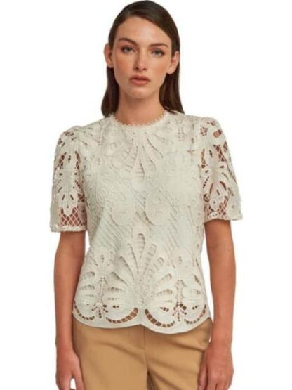 BLUSA ENCAJE MARFIL HOLLY LAND - Image 5