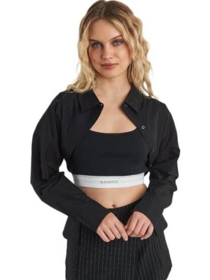 CAMISA CROP NEGRO BARBIE - Image 2