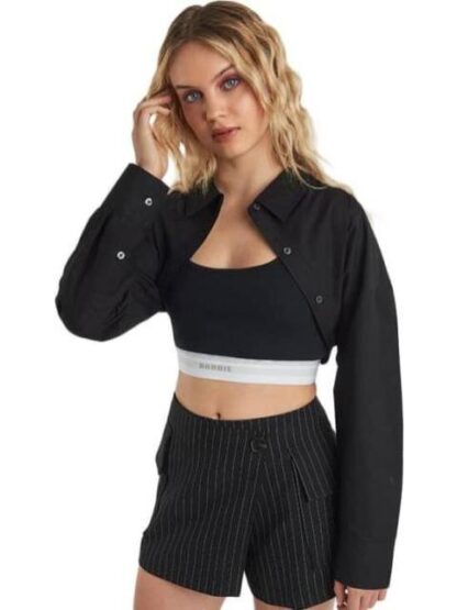 CAMISA CROP NEGRO BARBIE - Image 4