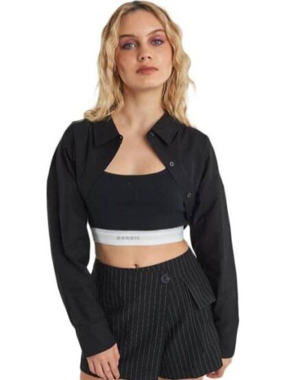 CAMISA CROP NEGRO BARBIE - Image 5