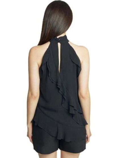 BLUSA CON OLANES NEGRO HOLLY LAND - Image 3