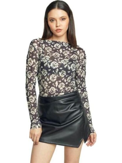 BLUSA CON TRANSPARENCIA NEGRO HOLLY LAND - Image 3