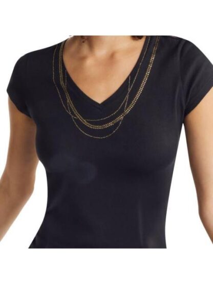 BLUSA MANGA CORTA NEGRO HOLLY LAND - Image 5