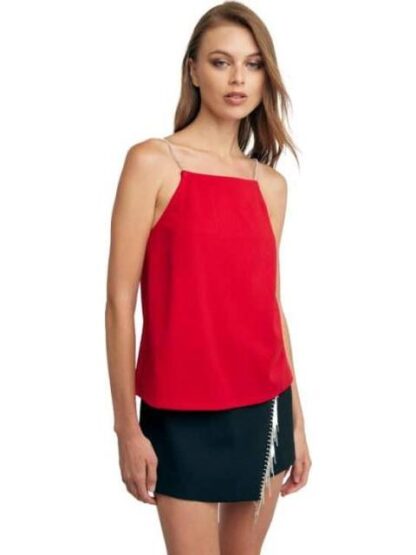 BLUSA TIRANTES CON BRILLOS ROJO HOLLY LAND - Image 3