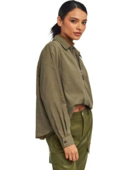 SOBRECAMISA CON CIERRE VERDE HOLLY LAND - Image 2
