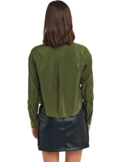CAMISA MANGA LARGA VERDE OLIVO HOLLY LAND - Image 2