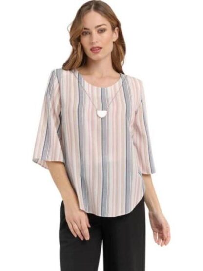 BLUSA DAMA CLASICA BEIGE PALOMA CARMIN - Image 2