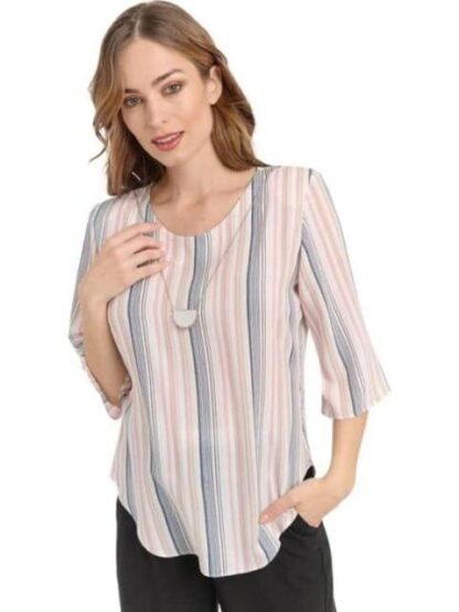BLUSA DAMA CLASICA BEIGE PALOMA CARMIN - Image 4