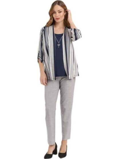BLUSA DAMA CONTEMPORANEA AZUL MARINO YAELI FASHION