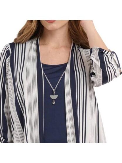 BLUSA DAMA CONTEMPORANEA AZUL MARINO YAELI FASHION - Image 4