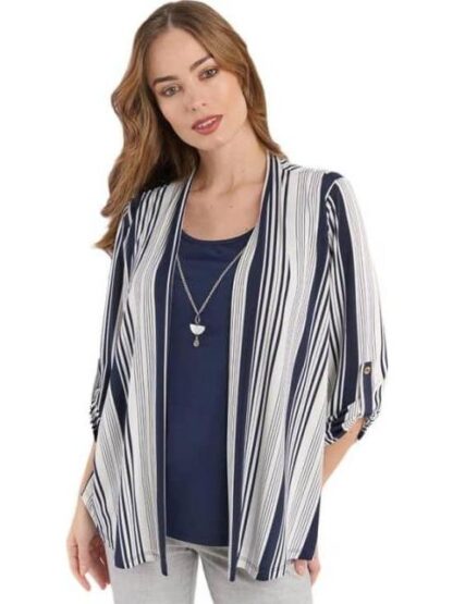 BLUSA DAMA CONTEMPORANEA AZUL MARINO YAELI FASHION - Image 5