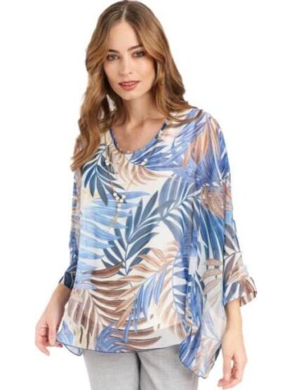 BLUSA DAMA CONTEMPORANEA AZUL YAELI FASHION - Image 2