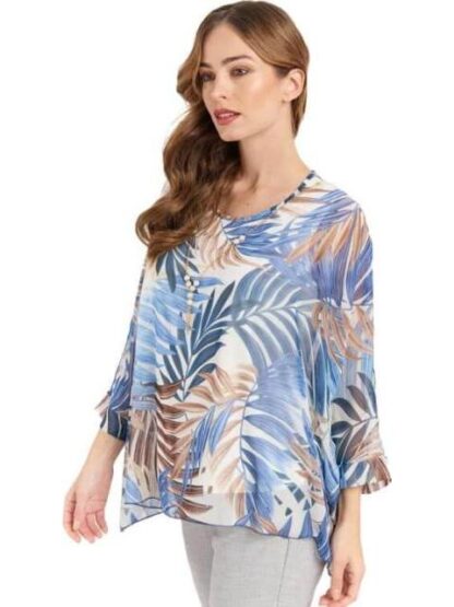 BLUSA DAMA CONTEMPORANEA AZUL YAELI FASHION - Image 3