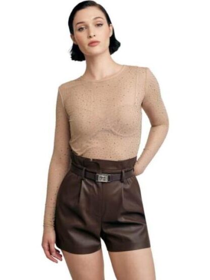 BLUSA CON PEDRERIA DORADO HOLLY LAND - Image 4