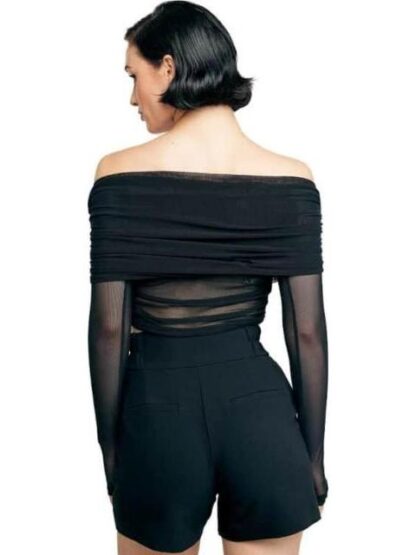 BLUSA CON TRANSPARENCIA NEGRO HOLLY LAND - Image 4